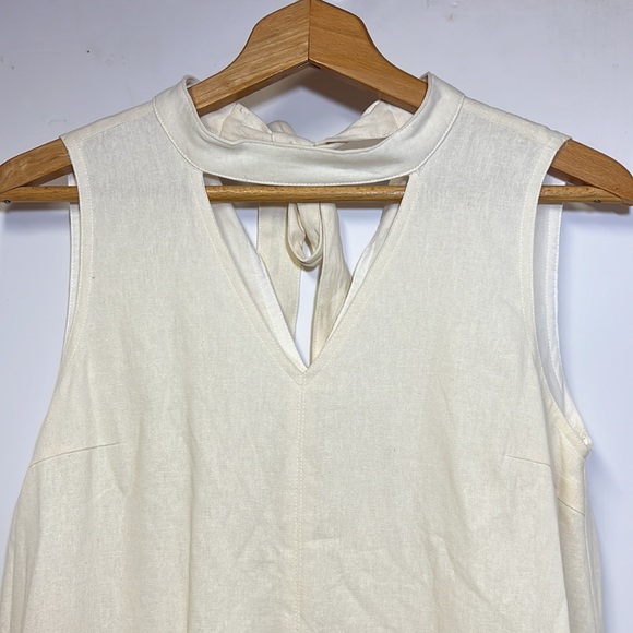 Mo : Vint New York Linen Cotton Sleeveless Dress SZ S - Picture 3 of 10
